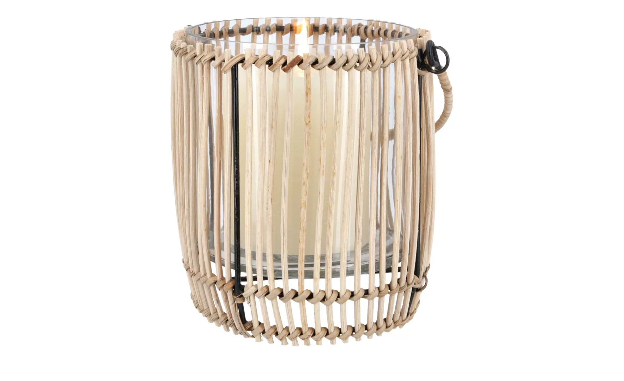 Jette Home Rattanwindlicht ¦ holzfarben ¦ Glas , Rattan, Metall ¦ Maße (cm) günstig online kaufen