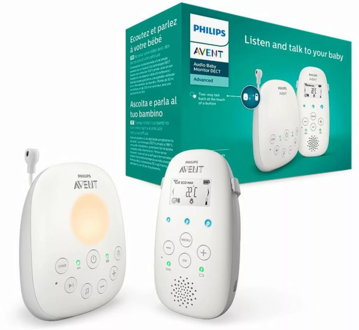 Philips Babyphone Avent SCD713/26, Smart ECO-Modus, Schlaflieder, Gegenspre günstig online kaufen