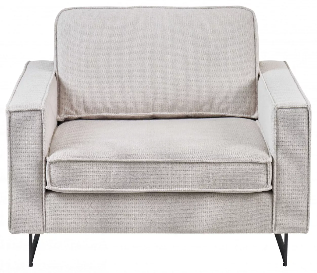 Places of Style Loveseat »Pinto«, mit Keder, Metallfüßen und auch in Cord B günstig online kaufen