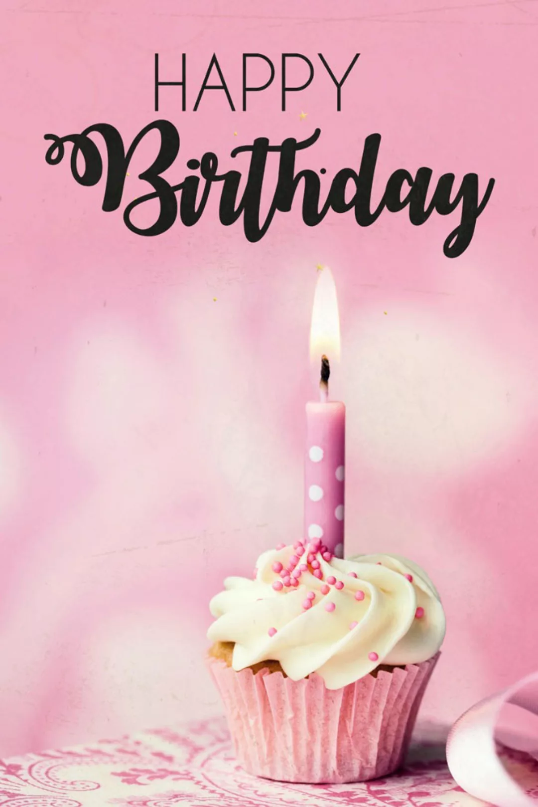 queence Metallbild "Birthday Cupcake", Sprüche, (1 St.) günstig online kaufen