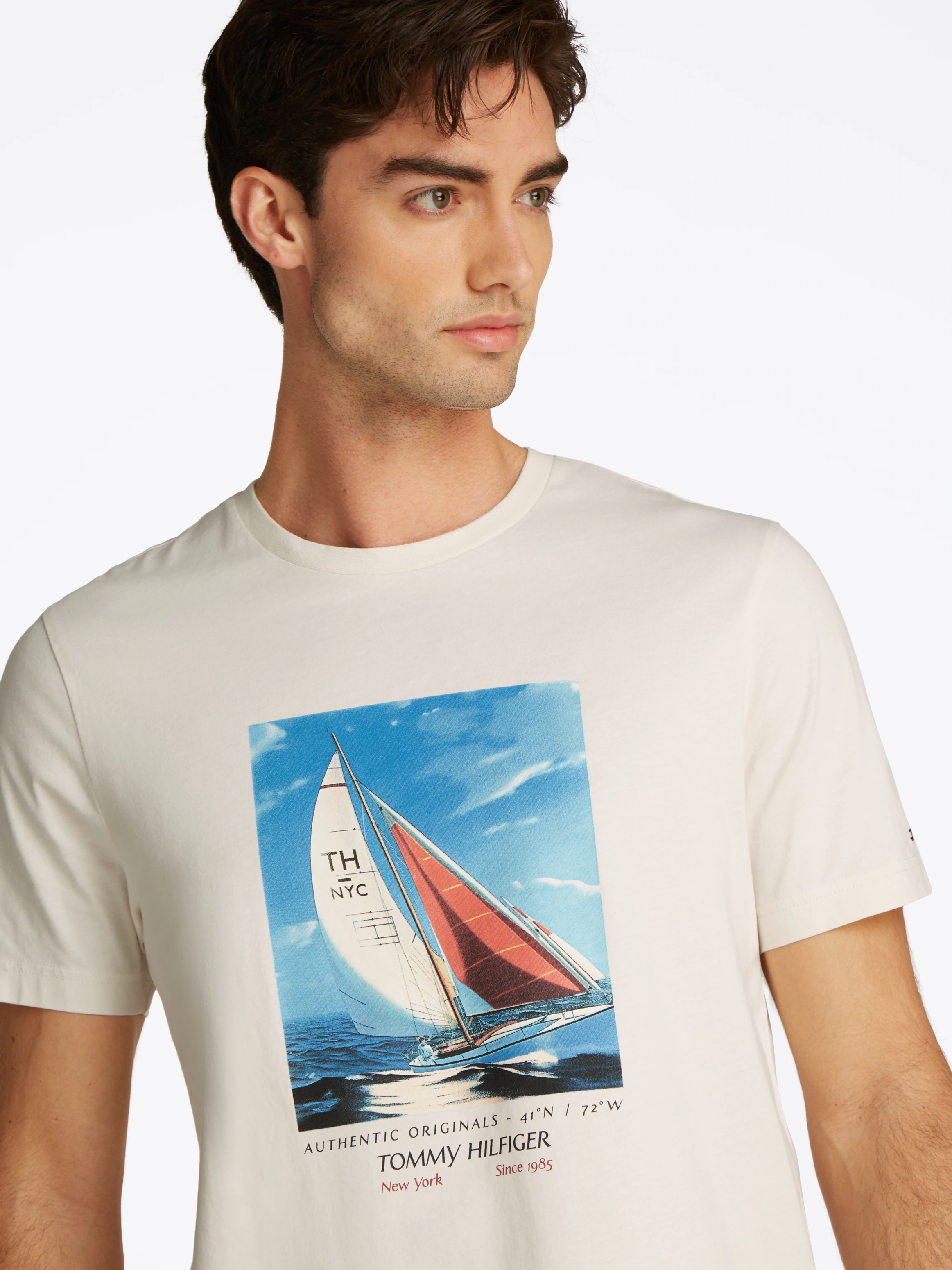 Tommy Hilfiger T-Shirt HILFIGER COLOR PHOTO PRINT TEE mit modischem Print günstig online kaufen