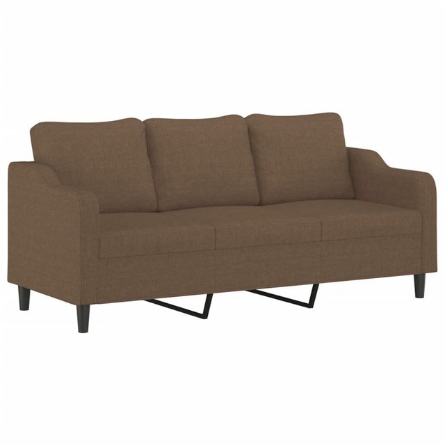 vidaXL Sofa, 3-Sitzer-Sofa Braun 180 cm Stoff günstig online kaufen