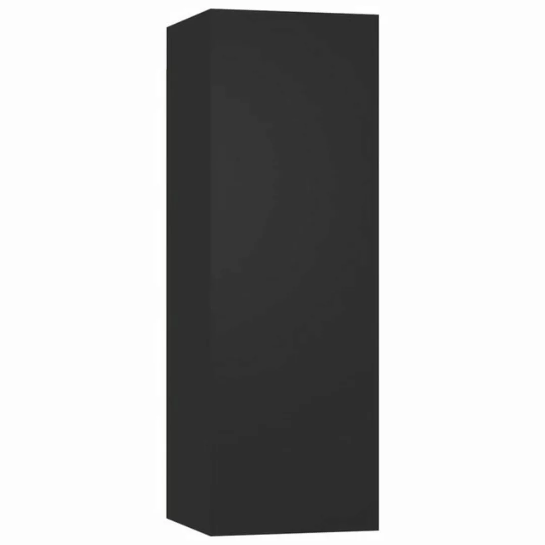 furnicato TV-Schrank Schwarz 30,5x30x90 cm Holzwerkstoff (1-St) günstig online kaufen