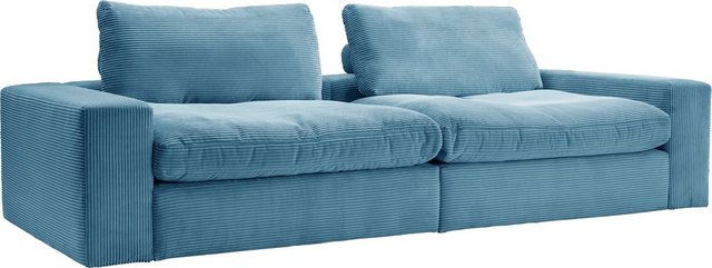 alina Big-Sofa "Sandy", 266 cm breit und 98 cm tief, in modernem Cordstoff günstig online kaufen