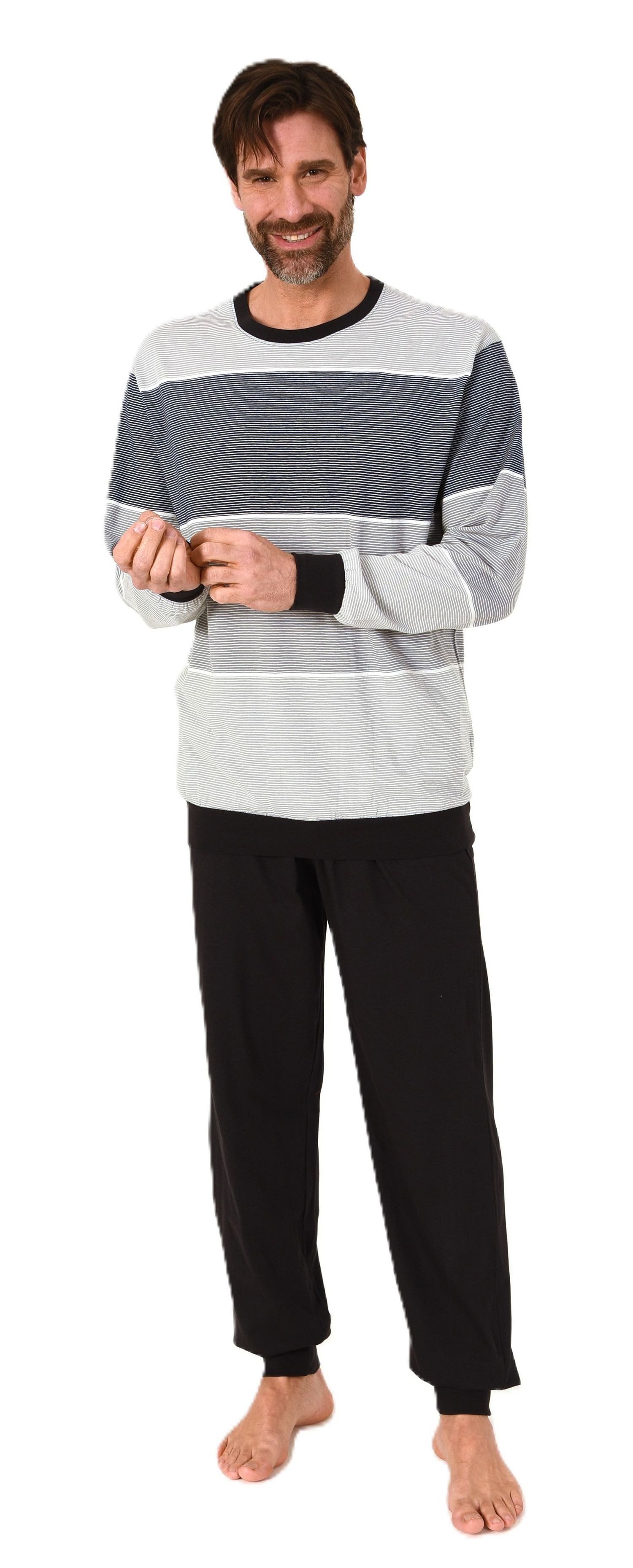 Normann Pyjama Normann Herren Schlafanzug lang günstig online kaufen
