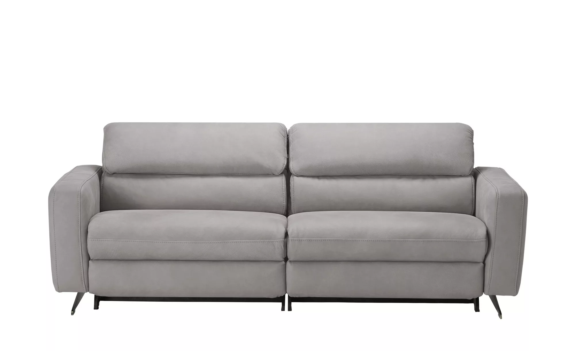 Wohnwert Ledersofa  Carisma - grau - 218 cm - 82 cm - 96 cm - Polstermöbel günstig online kaufen