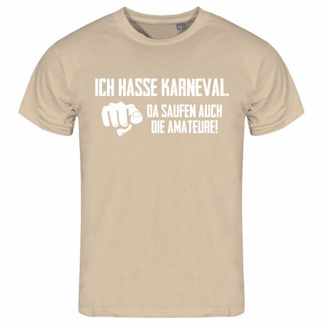 deinshirt Print-Shirt Herren T-Shirt Ich hasse Karneval da saufen auch die günstig online kaufen