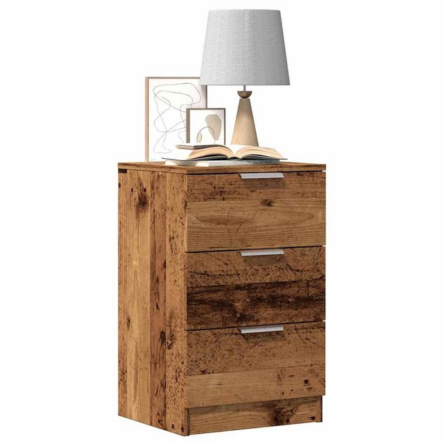 vidaXL Aktenschrank Nachttisch Altholz-Optik 40x36x65 cm Holzwerkstoff günstig online kaufen