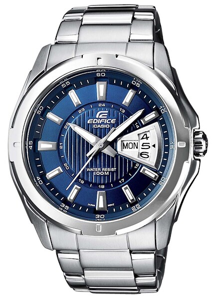 CASIO EDIFICE Quarzuhr »EF-129D-2AVEF«, Armbanduhr, Herrenuhr, bis 10 bar w günstig online kaufen