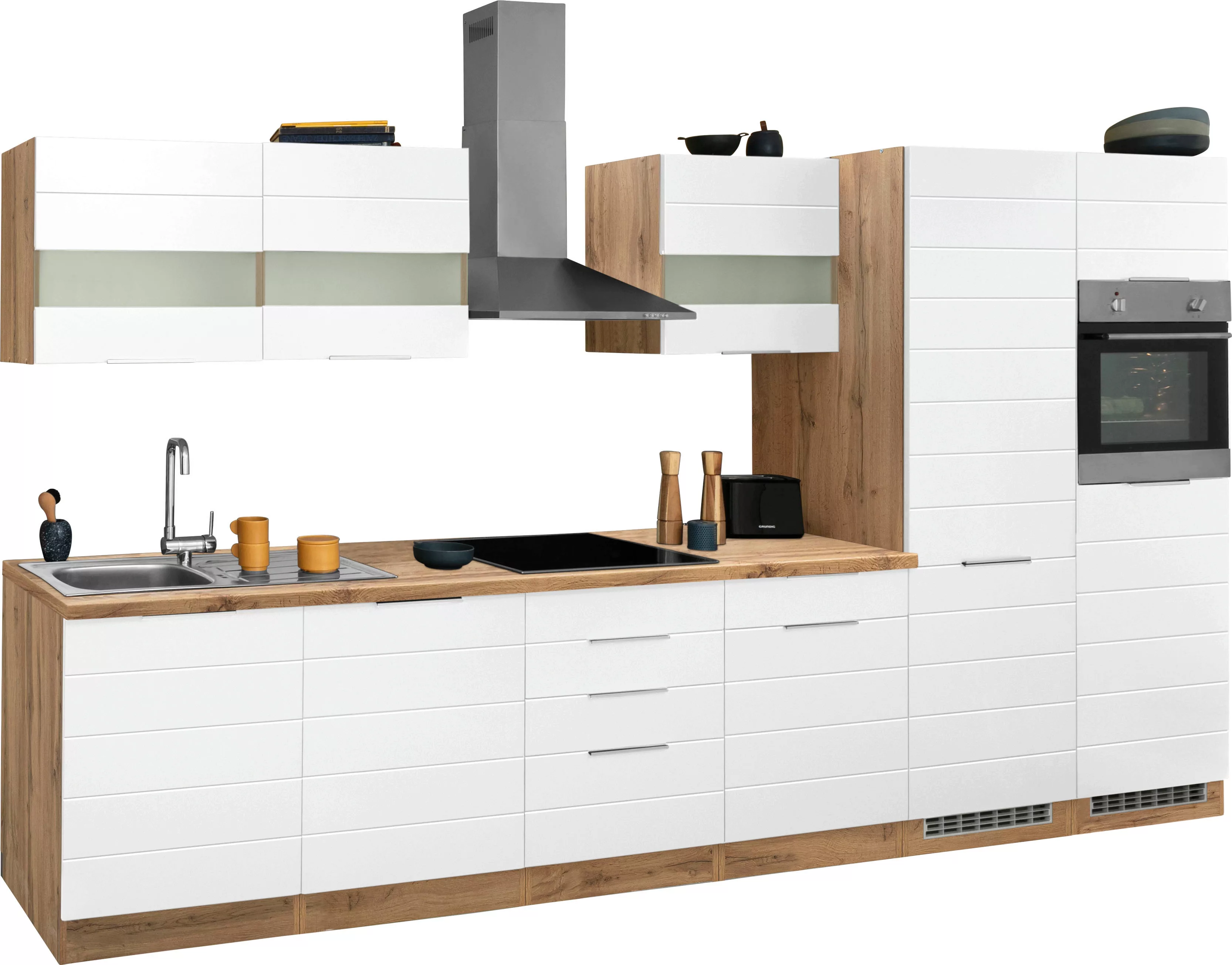 KOCHSTATION Küchenzeile »KS-Luhe«, 360 cm breit, wahlweise mit oder ohne E- günstig online kaufen