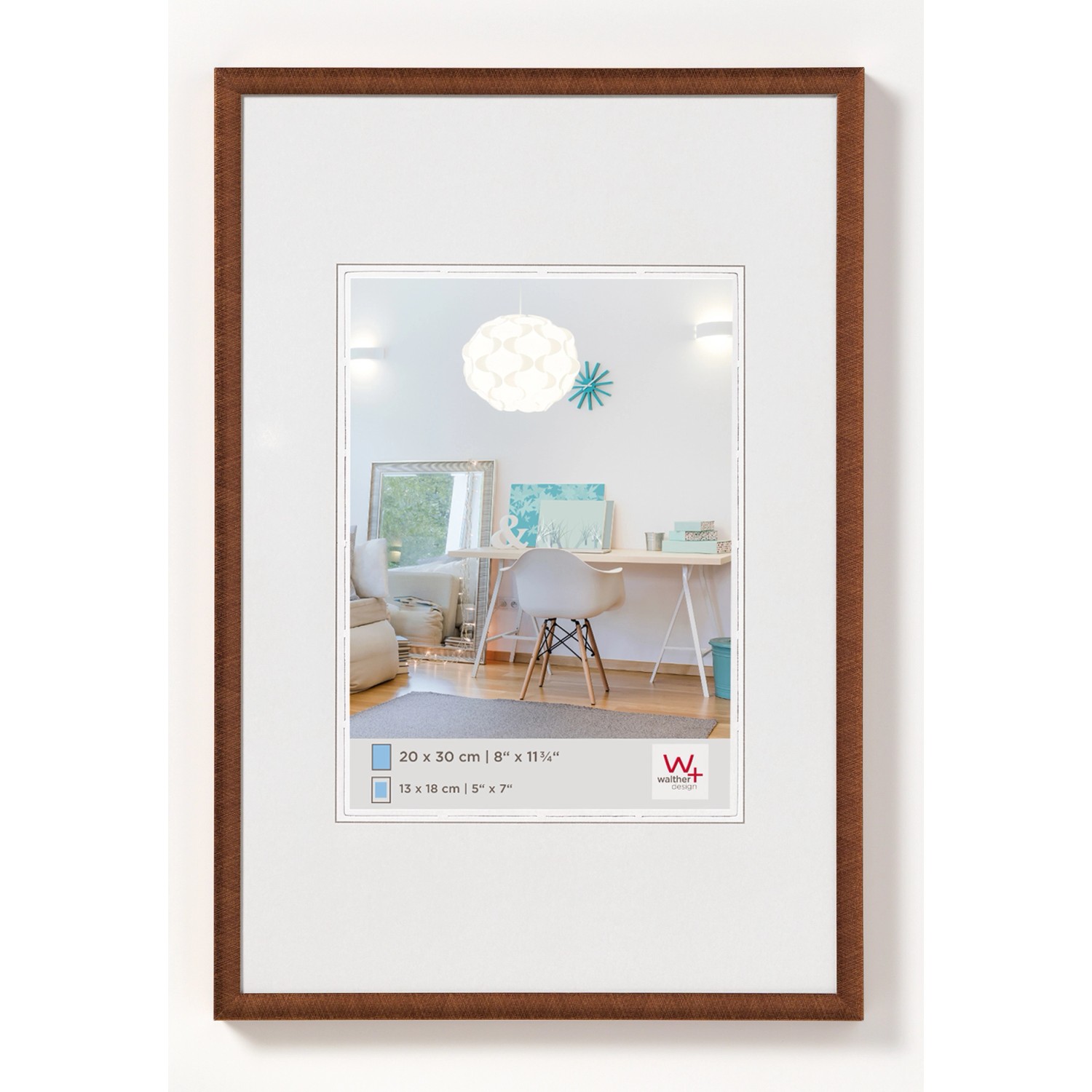 walther design New Lifestyle Kunststoff Bilderrahmen 50x70 cm Bronze KV070J günstig online kaufen