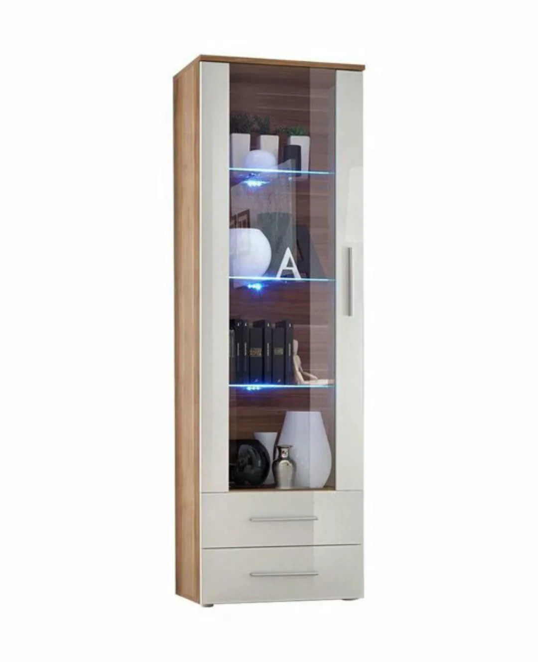 JVmoebel Vitrine Designer Braun Vitrine Stil Modern Wohnzimmermöbel Luxus N günstig online kaufen