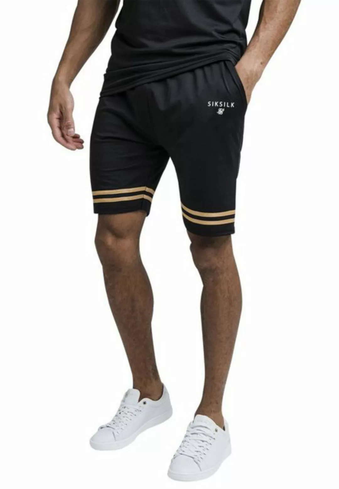 Siksilk Shorts SikSilk Short RELAXED MESH BOUND SHORTS SS19311 Black Gold S günstig online kaufen