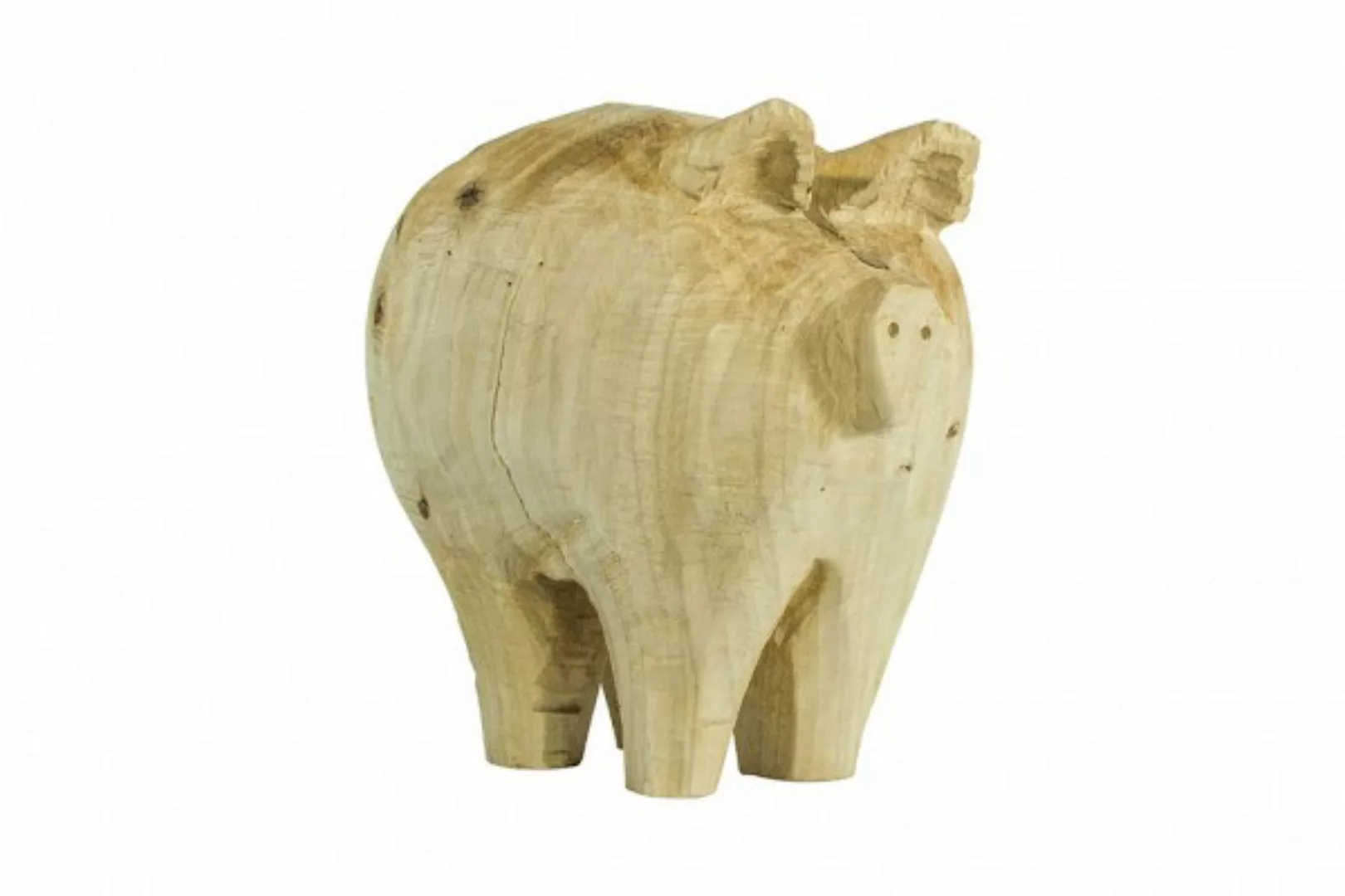 Holz Schwein Pappel natur, Höhe 35 cm günstig online kaufen