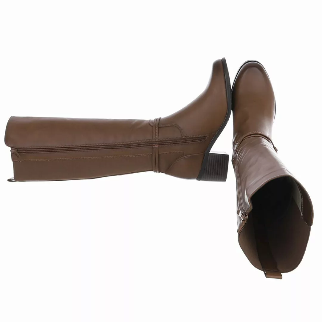 Ital-Design Elegante Damenstiefel mit Blockabsatz und günstig online kaufen