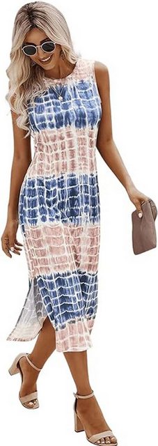 KIKI A-Linien-Kleid Tank Kleid Sommerkleid Knielang Elegant Freizeitkleid M günstig online kaufen