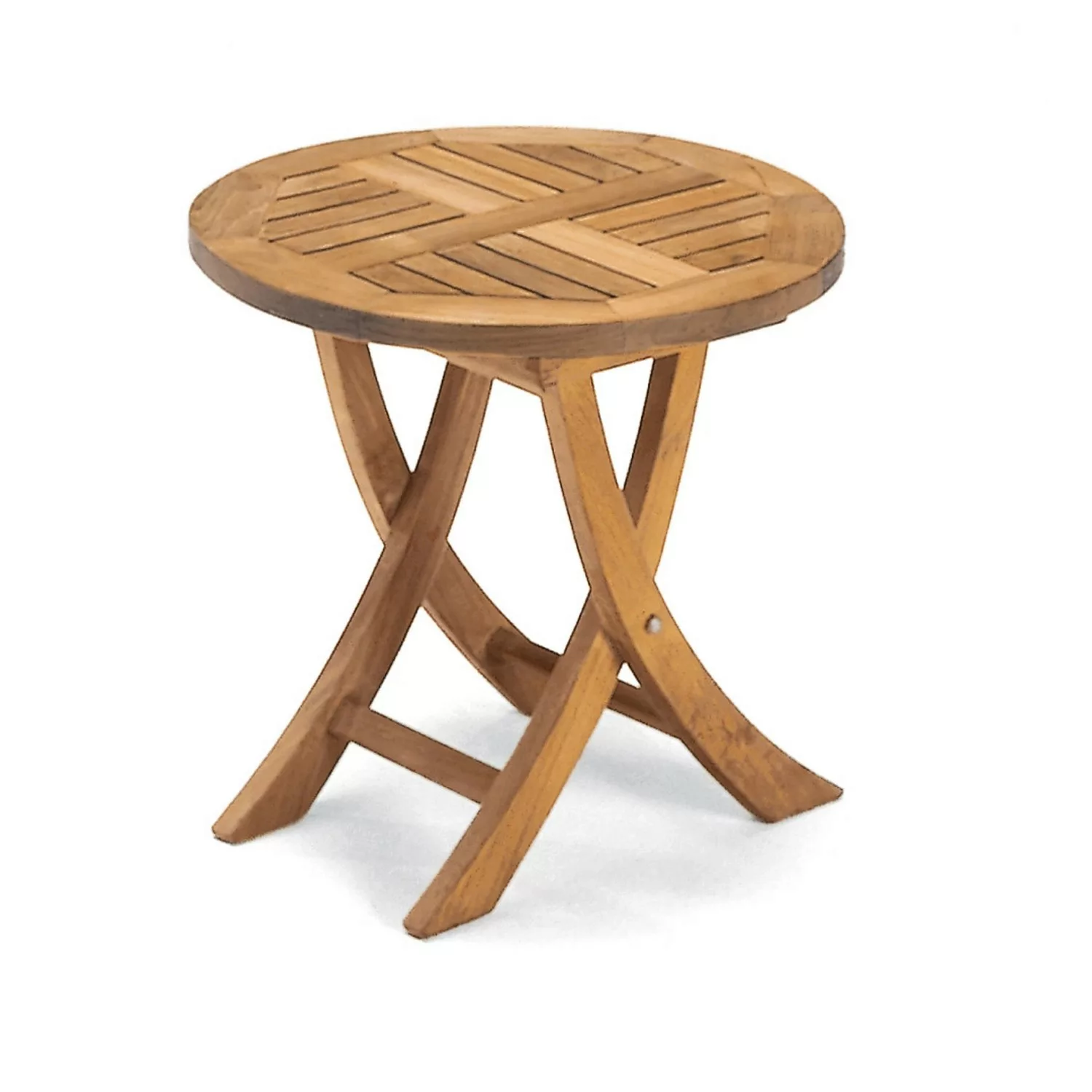 Natur24 Roundside Klapptisch Teak Natur günstig online kaufen