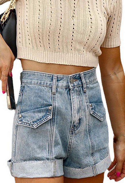 CHENIN Jeansshorts Jeansshorts damenjeans personalisiert und sexy Jeans mit günstig online kaufen