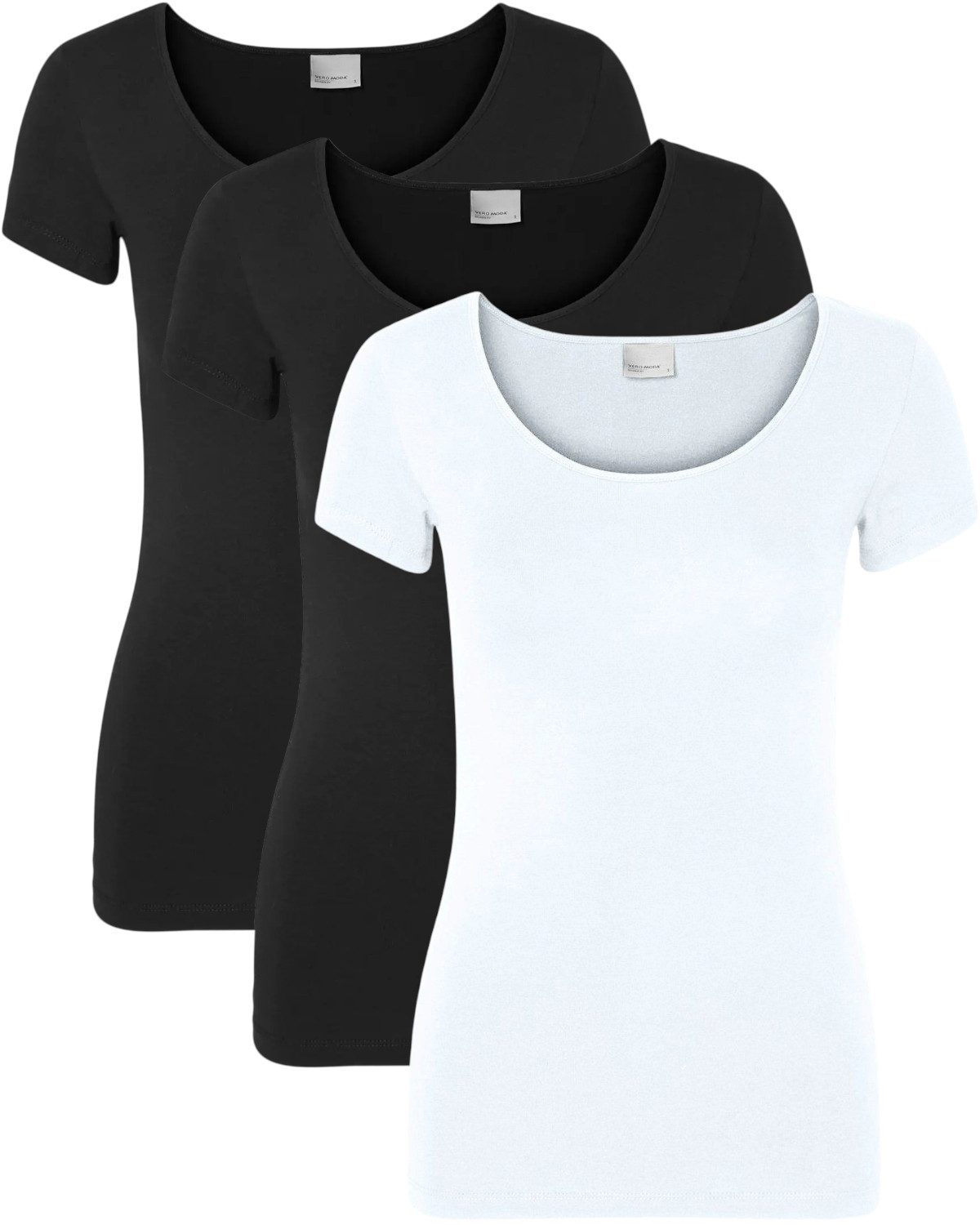 Vero Moda T-Shirt (3er-Pack) Basic T-Shirts günstig online kaufen