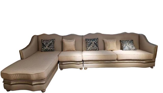 JVmoebel Ecksofa Wohnzimmer Textil L-Form Luxus Sofas Sofas Ecke Ecksofa Co günstig online kaufen