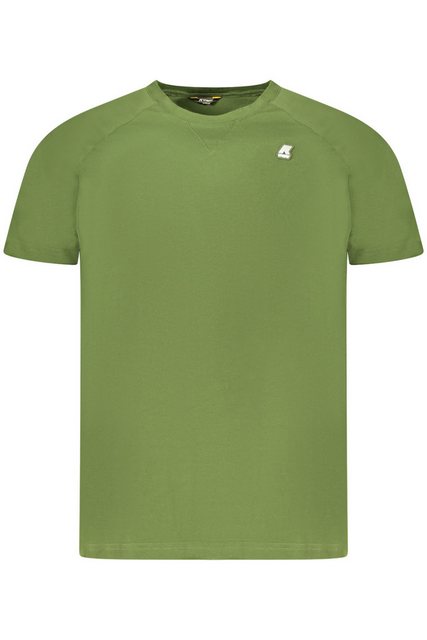 K-Way T-Shirt Herren Kurzarm T-Shirt in Grün mit Rundhals und günstig online kaufen