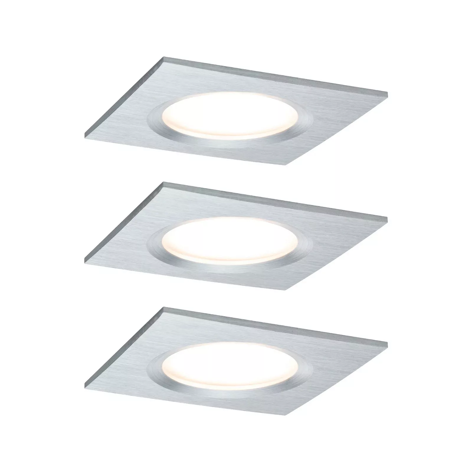 Paulmann "LED Einbauleuchte Nova Plus Coin Basisset starr IP44 eckig 78x78m günstig online kaufen