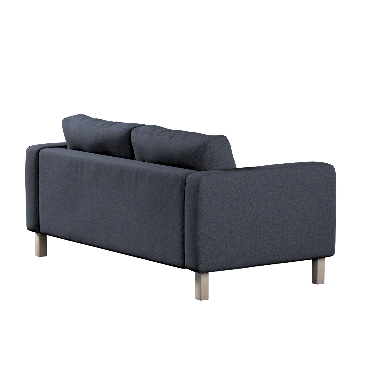 Bezug für Karlstad 2-Sitzer Sofa nicht ausklappbar, dunkelblau, Sofahusse, günstig online kaufen