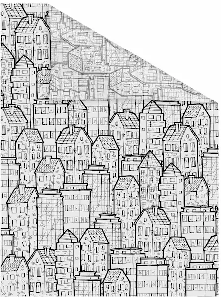 LICHTBLICK ORIGINAL Fensterfolie "Stadt", 1 St., blickdicht, strukturiertKl günstig online kaufen