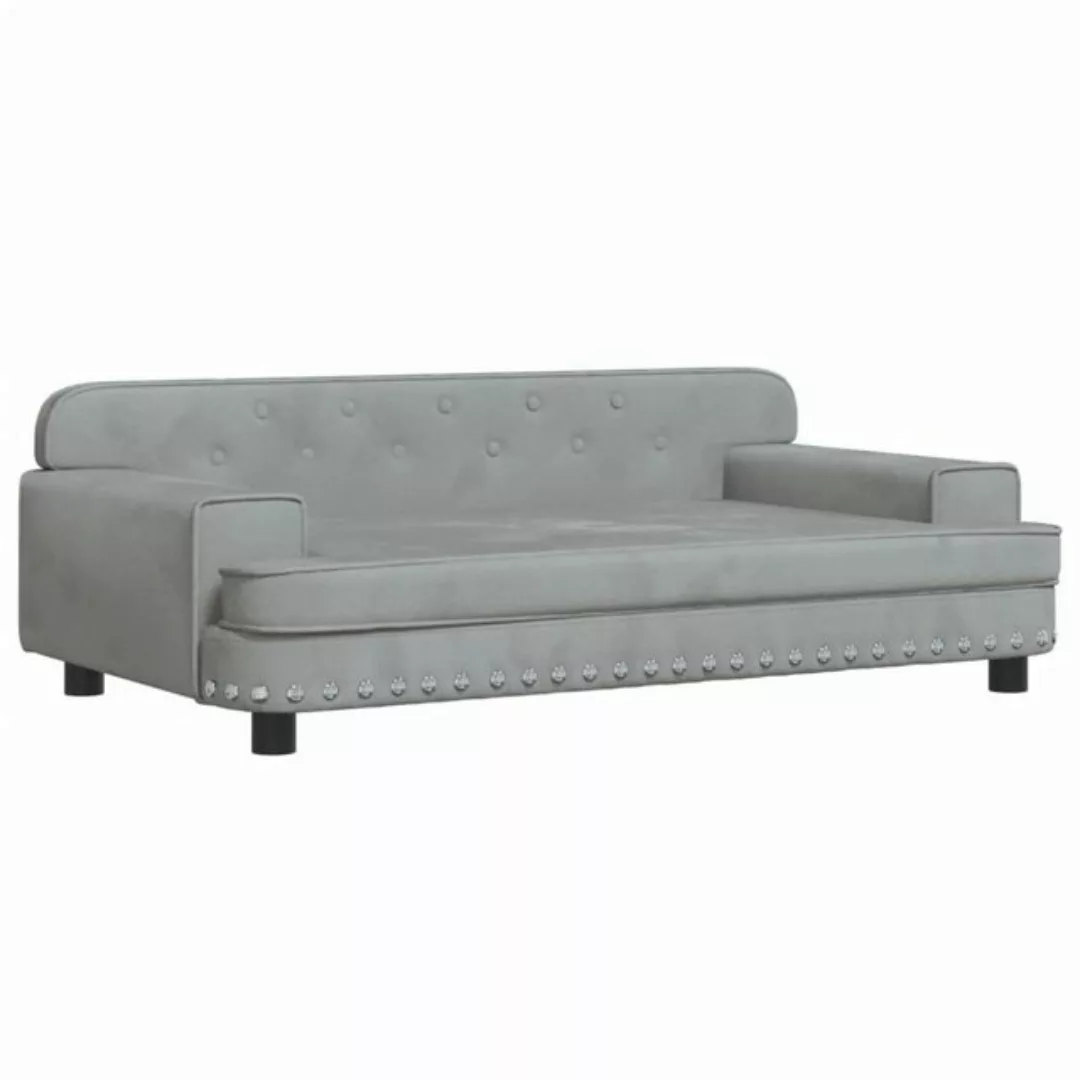 vidaXL Kindersofa Kindersofa Dunkelgrau 90x53x30 cm Samt Kindercouch Kinder günstig online kaufen