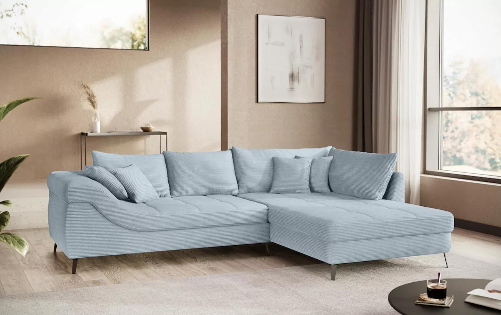 Mr. Couch Ecksofa "Portofino, L-Form", Mit Kaltschaumpolsterung, bis 140 kg günstig online kaufen