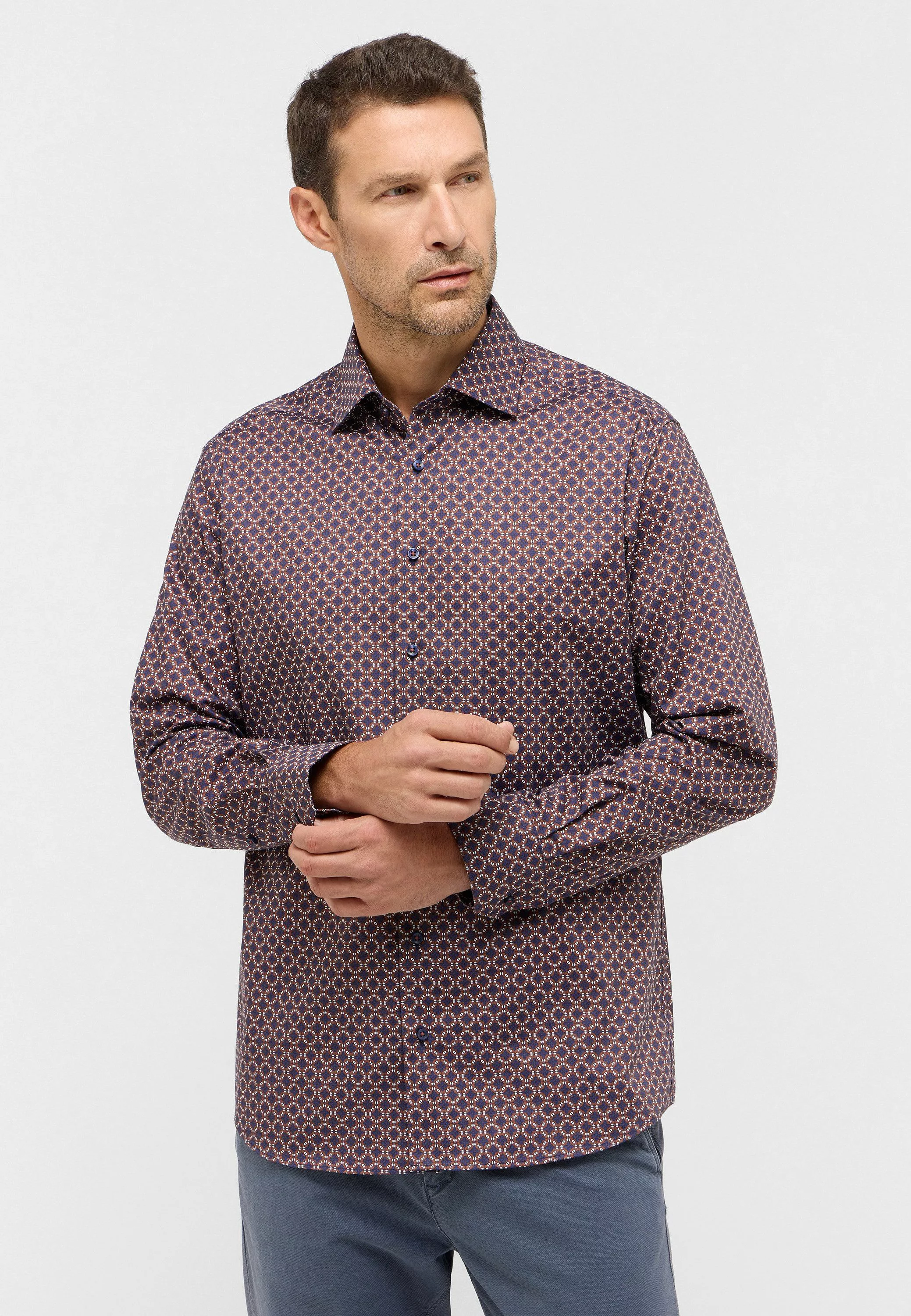 Eterna Langarmhemd MODERN FIT NON IRON günstig online kaufen