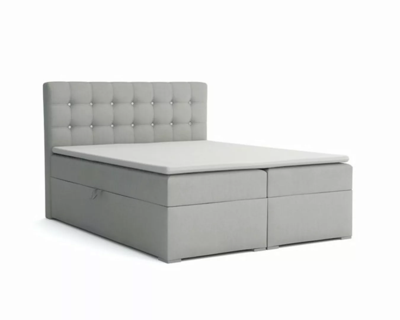 Deine Möbel 24 Boxspringbett ROSE Komplettbett inkl. Bonellfederkernmatratz günstig online kaufen