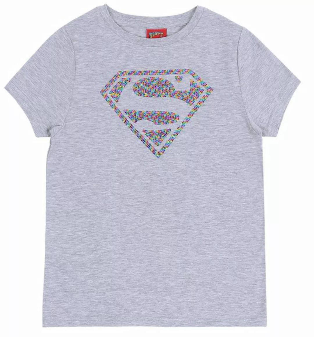 Sarcia.eu Kurzarmshirt Graues T-Shirt mit Pailletten Superman S günstig online kaufen