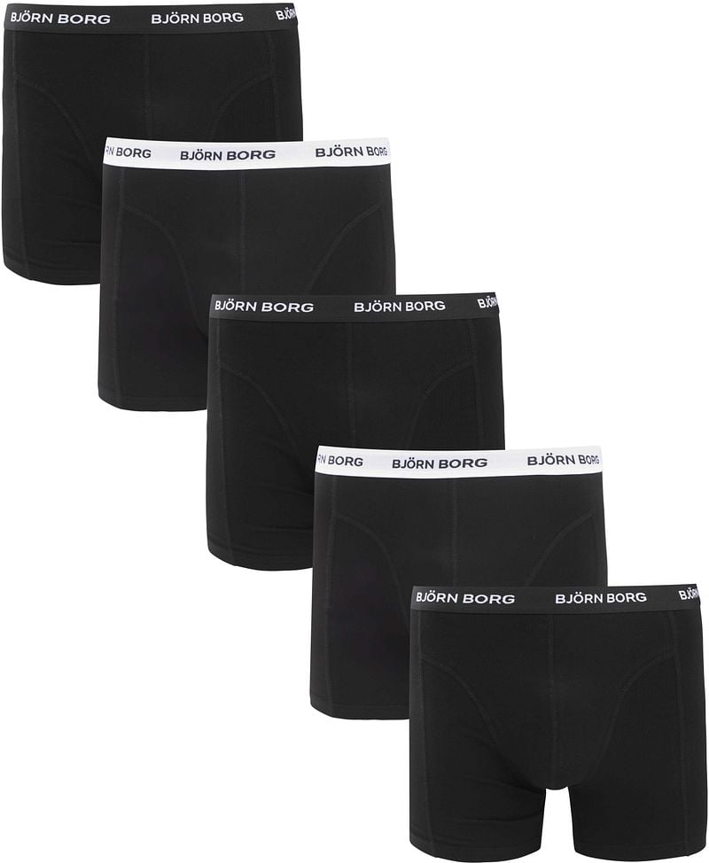 Bjorn Borg Boxers Cotton Stretch 5-Pack Schwarz - Größe XXL günstig online kaufen