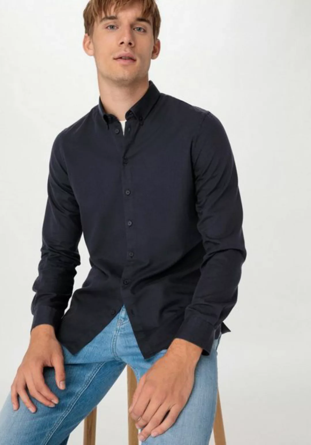 Hessnatur Outdoorhemd Relaxed aus Bio-Baumwolle und TENCEL™ Lyocell (1-tlg) günstig online kaufen