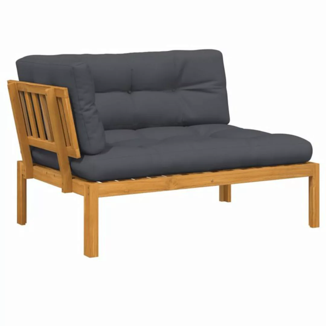 vidaXL Loungesofa Garten-Ecksofa aus Paletten mit Kissen Massivholz Akazie, günstig online kaufen