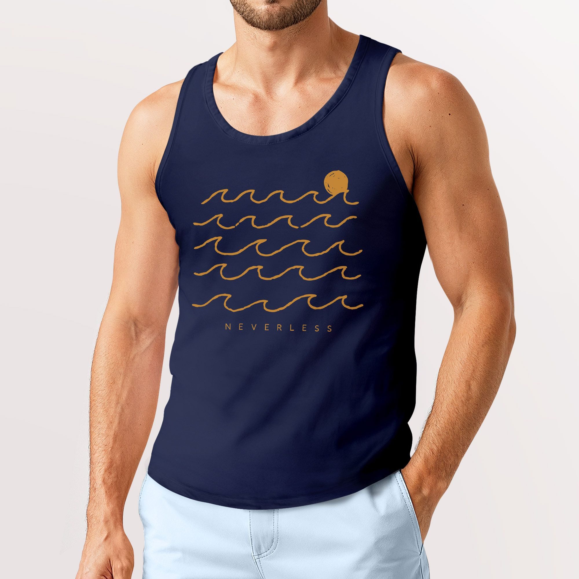 Neverless Tanktop Herren Tank-Top mitt Print günstig online kaufen
