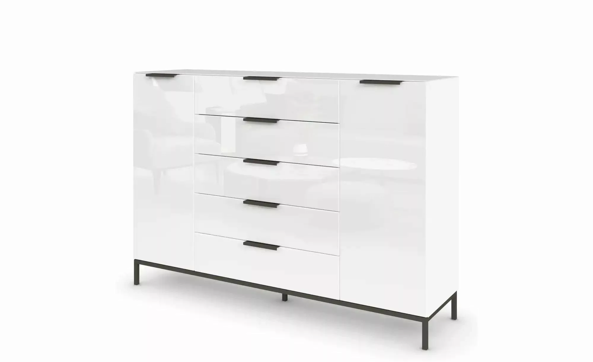 Highboard ¦ weiß ¦ Maße (cm): B: 160 H: 110 Kommoden & Sideboards > Highboa günstig online kaufen