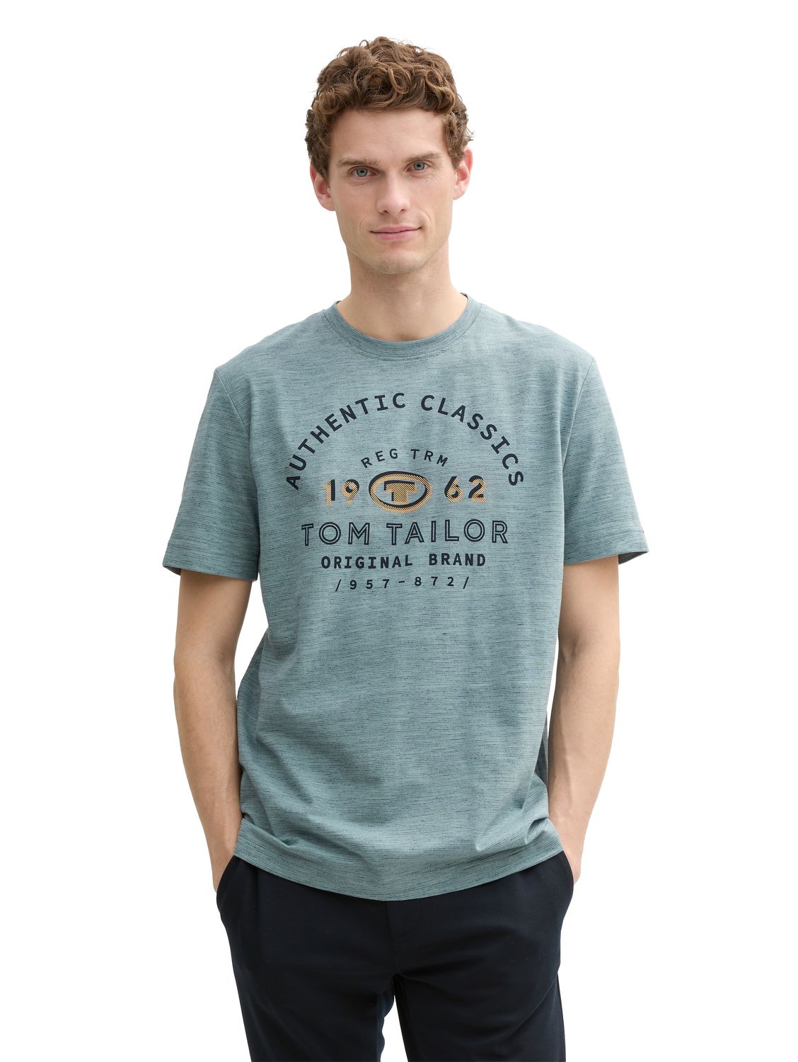 Tom Tailor Herren T-Shirt PRINTED T-SHIRT - Regular Fit günstig online kaufen