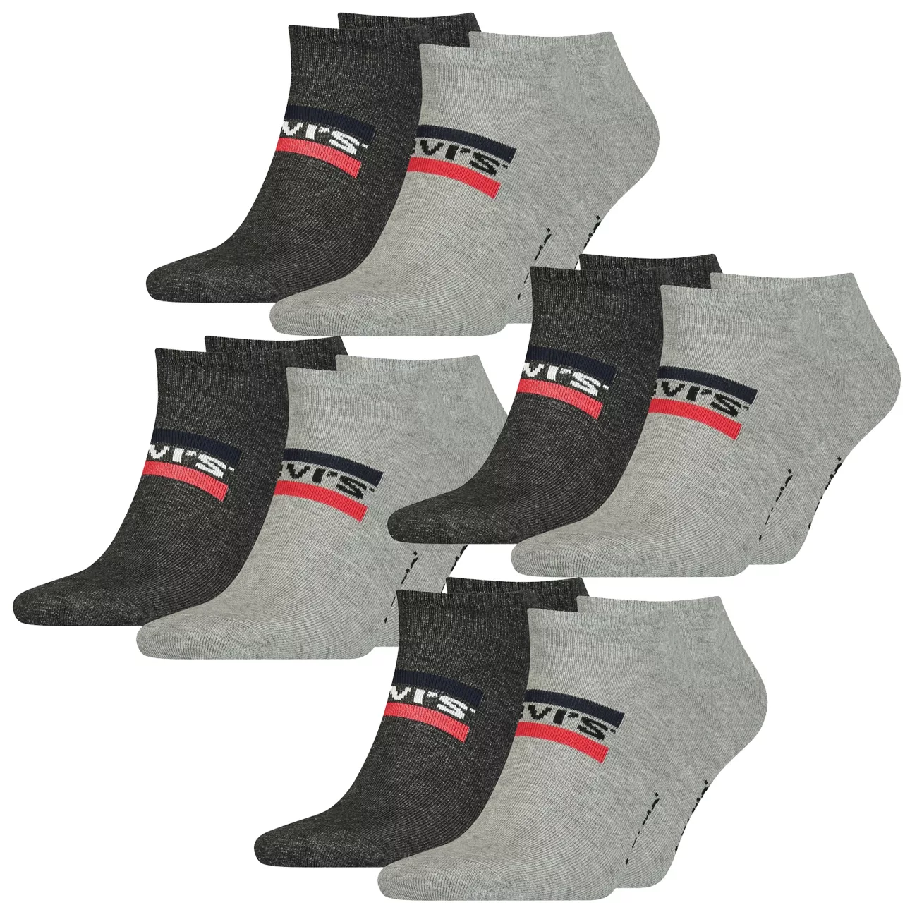 Levis Unisex Sneaker Sportsocken Low Cut Sportswear Logo 4er 6er 8er Multip günstig online kaufen