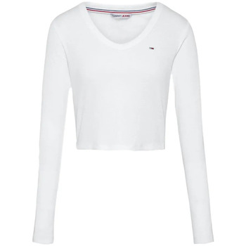 Tommy Jeans  Langarmshirt Baby rib jersey günstig online kaufen