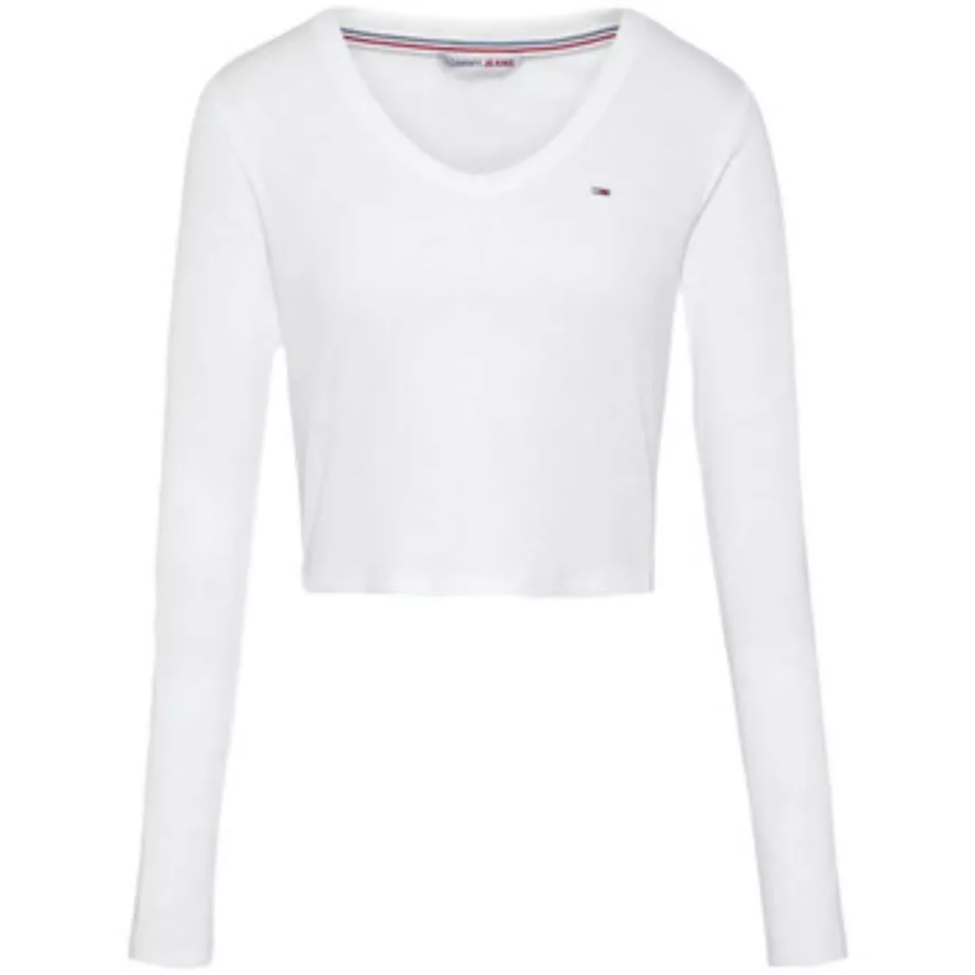 Tommy Jeans  Langarmshirt Baby rib jersey günstig online kaufen