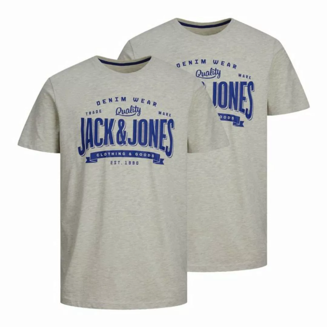 Jack & Jones T-Shirt 2er Pack JJelogo Tee SS O-Neck mit Logo-Print auf der günstig online kaufen