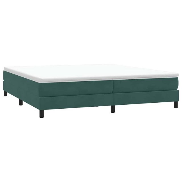 vidaXL Bett Boxspringbett ohne Matratze Dunkelgrün 200x210 cm Samt günstig online kaufen