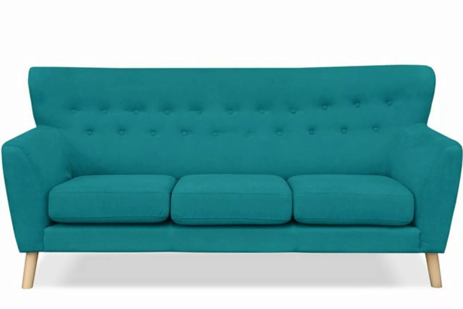 KONSIMO® 3-Sitzer NEBRIS Einzelsofa, Skandinavischer Stil,auf Holzbeinen au günstig online kaufen