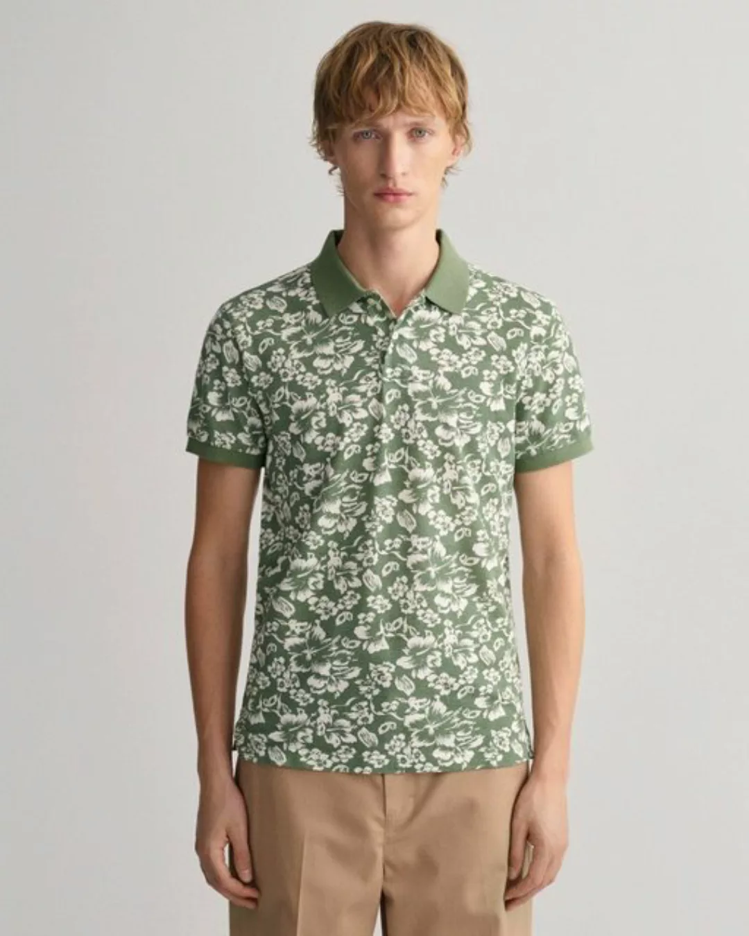 Gant Poloshirt Piqué Poloshirt mit floralem Print günstig online kaufen