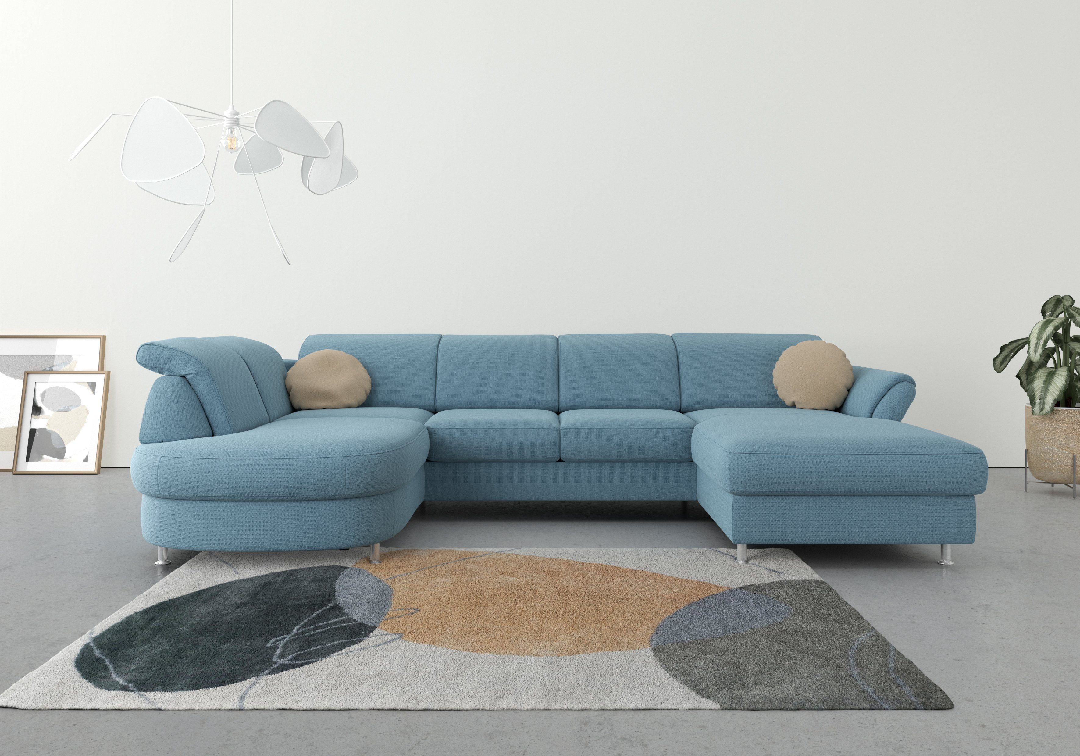 sit&more Wohnlandschaft "Apulia U-Form", wahlweise Bettfunktion, Bettkasten günstig online kaufen