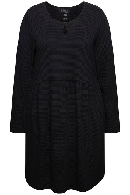 Ulla Popken Longshirt Longshirt Jacquard A-Linie Rundhals Langarm günstig online kaufen