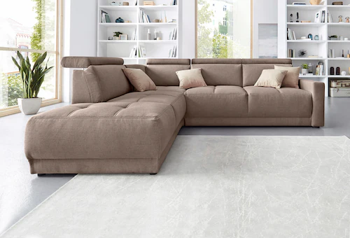 DOMO collection Ecksofa "Ava L-Form", mit Ottomane, Federkern wahlweise mit günstig online kaufen