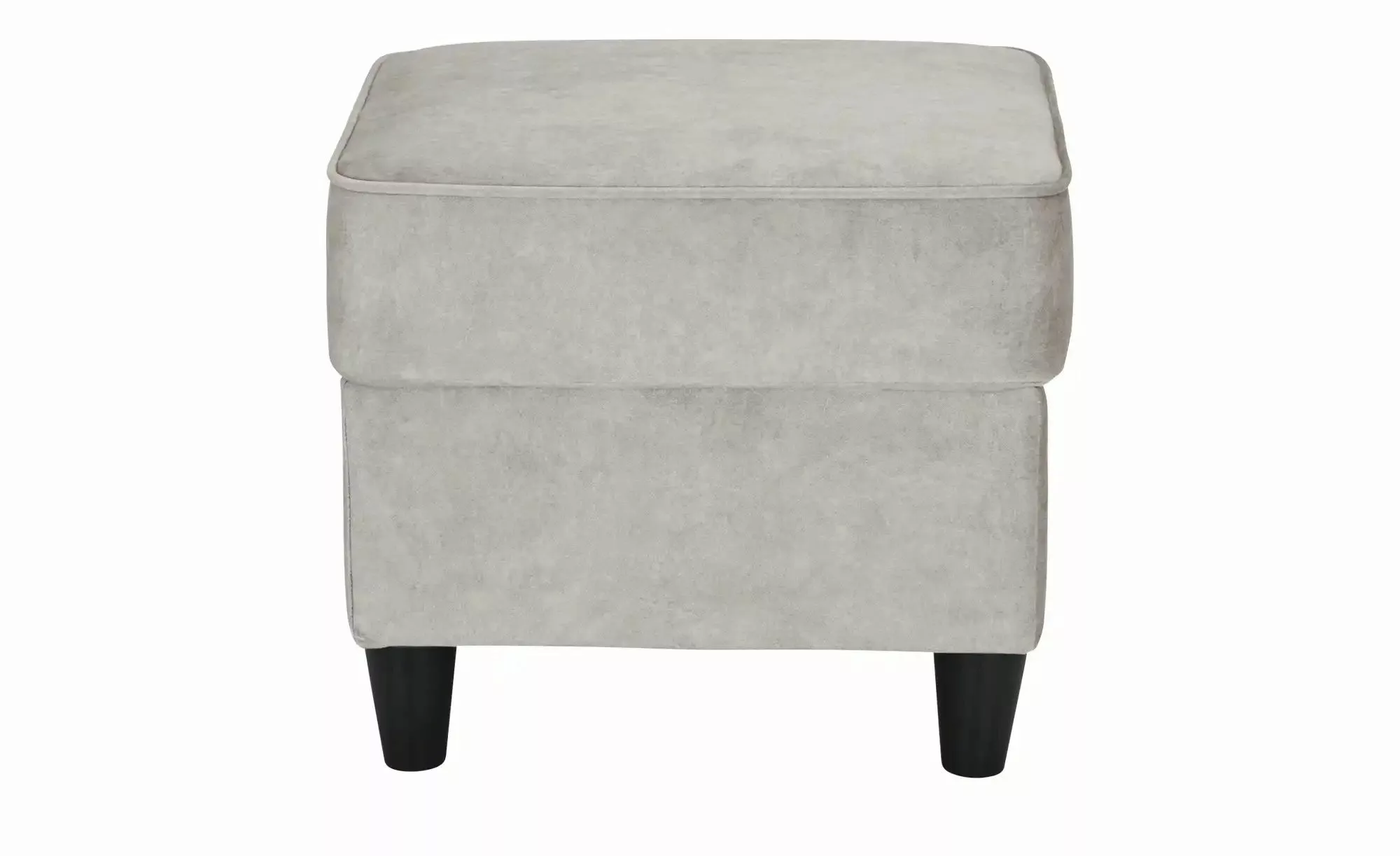 Hocker  Kivana ¦ grau ¦ Maße (cm): B: 52 H: 45 T: 52.0 Polstermöbel > Hocke günstig online kaufen